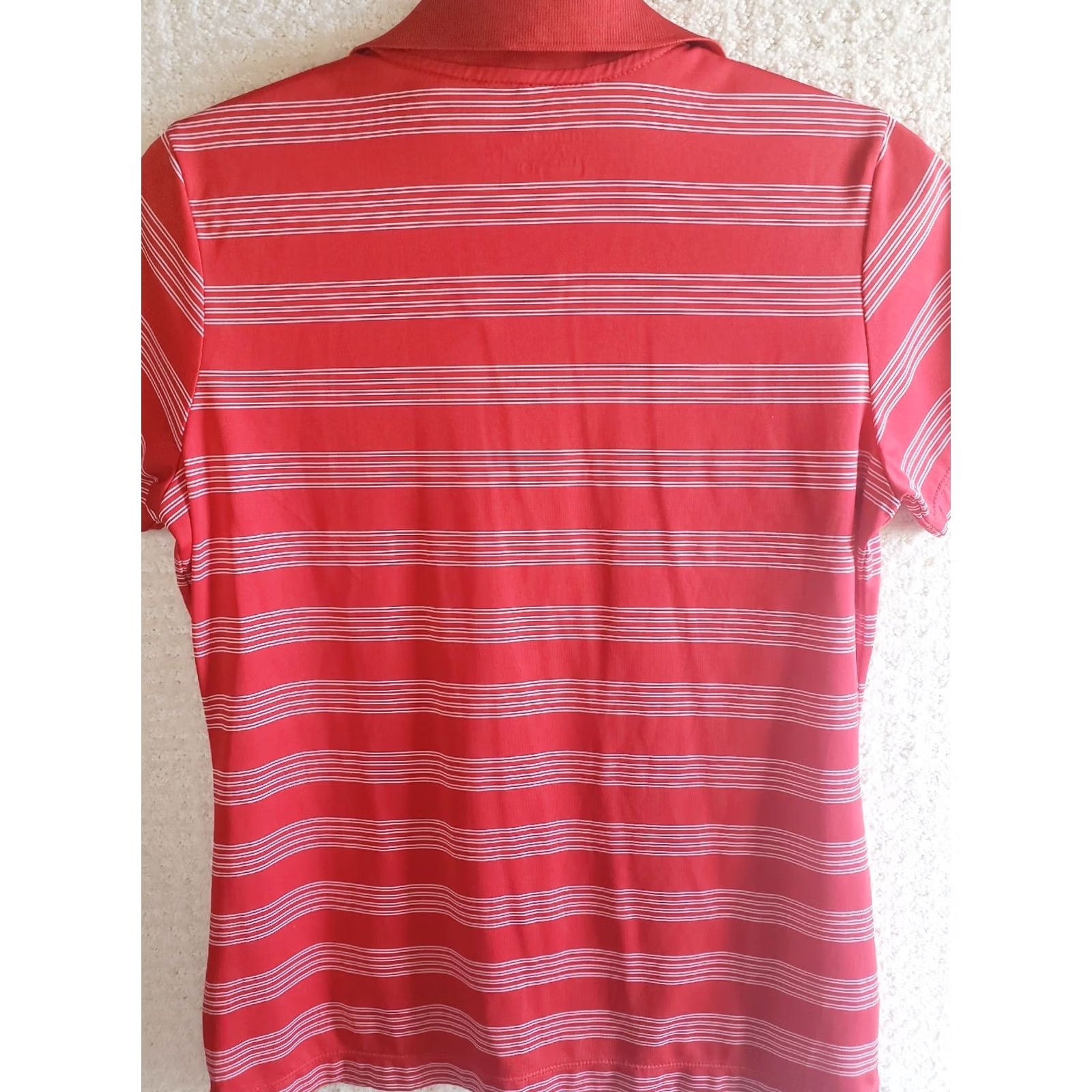 Nike Nike Shirt Womens M Red Golf Tour Performance Georgia Bulldogs Women Striped Polo Size M / US 6-8 / IT 42-44 - 7 Thumbnail