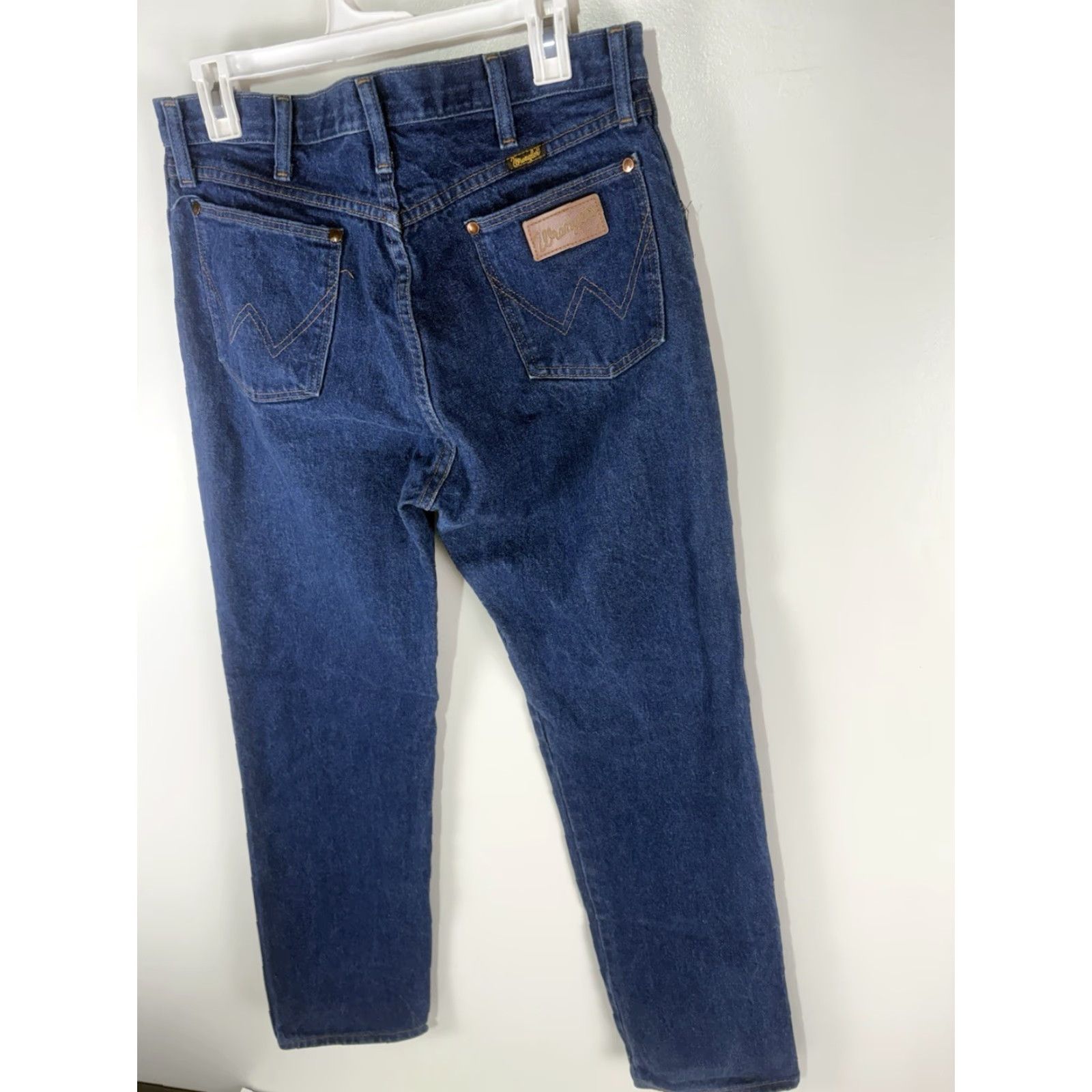 Wrangler VINTAGE Wrangler Men’s Jeans 34x32 Blue Dark Wash Straight Fit 5-Pocket USA Size US 34 / EU 50 - 5 Thumbnail