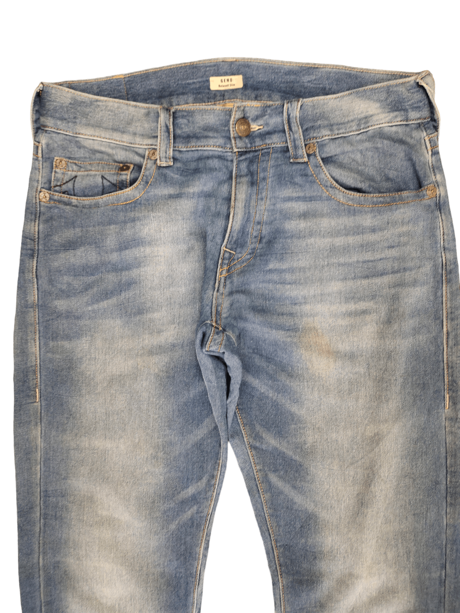 True Religion True Religion 'Geno' Relaxed Slim Soft Denim Pants Size US 34 / EU 50 - 2 Thumbnail