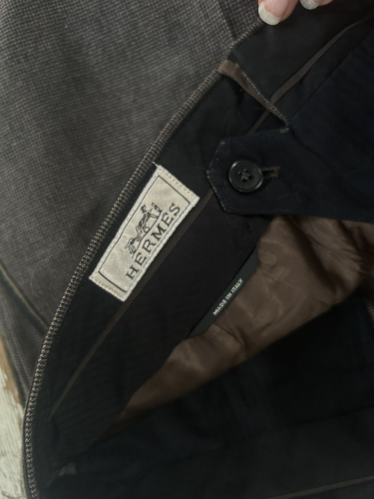 Hermes Hermes wool tailored trousers Size 38S - 5 Thumbnail