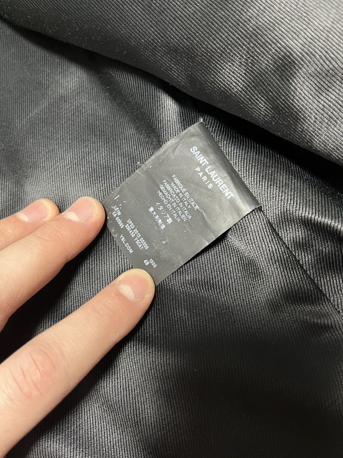 Hedi Slimane × Saint Laurent Paris Saint Laurent L01 leather jacket Size US M / EU 48-50 / 2 - 3 Thumbnail