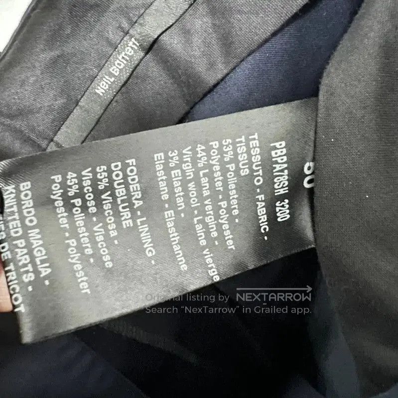 Neil Barrett Neil Barrett Navy Wool Blend Casual Pants . Size US 32 / EU 48 - 6 Thumbnail
