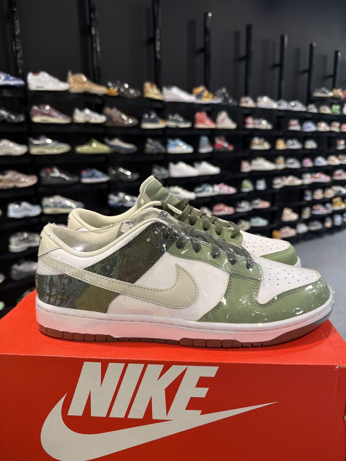 Nike Dunk Low Oil Green Cargo Size-10.5 Brand New Quick Ship Size US 10.5 / EU 43-44 - 3 Thumbnail