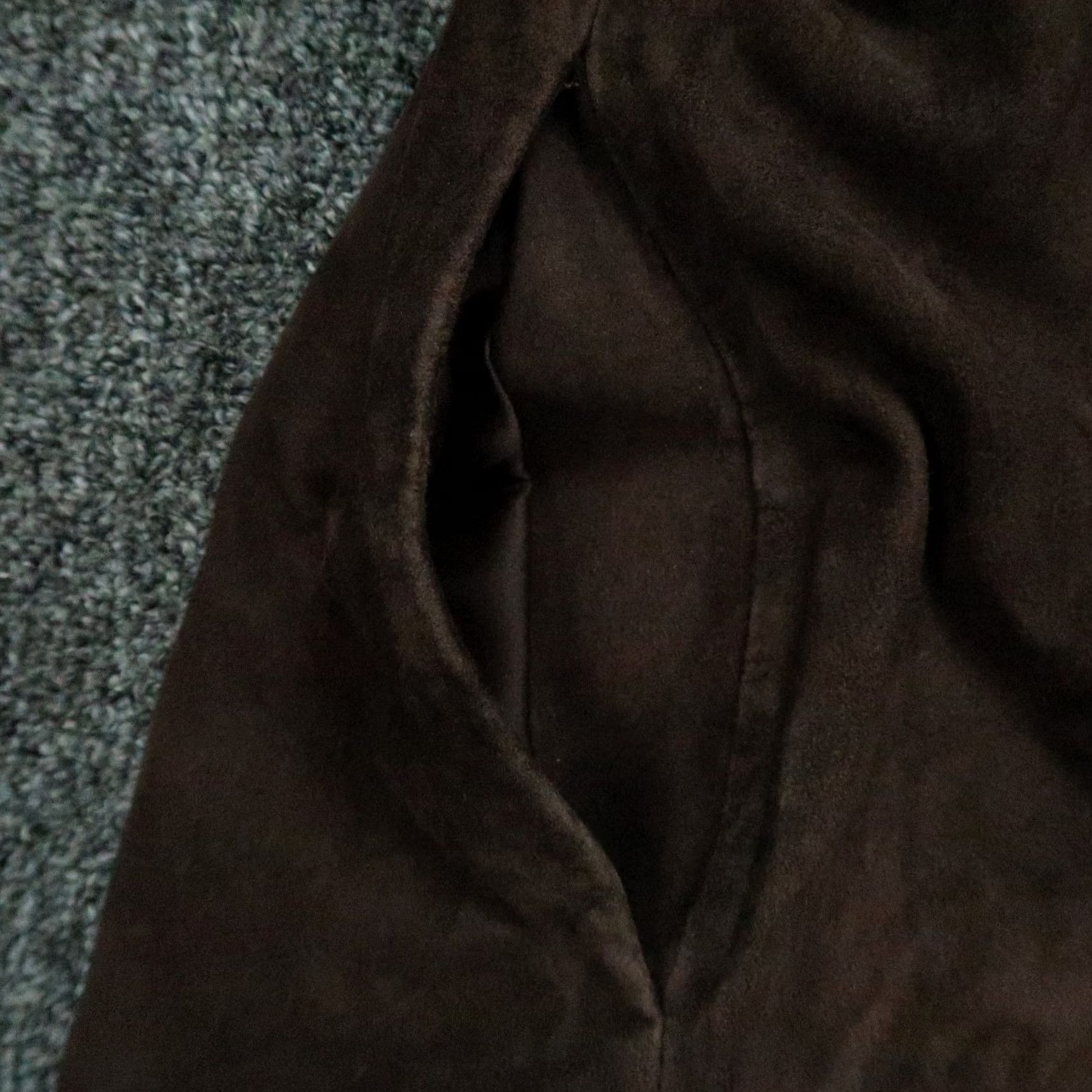 Theory Theory Jacket Womens Medium Brown Lamb Leather Lined Open Front Pockets Size M / US 6-8 / IT 42-44 - 6 Thumbnail