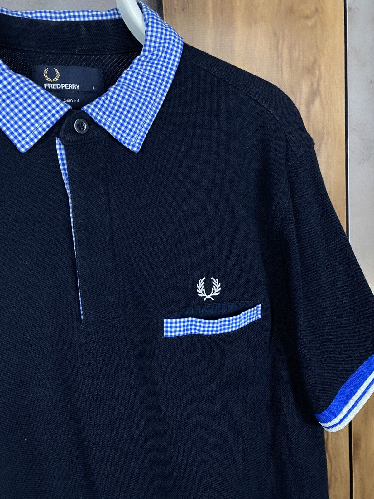 Fred Perry 🍃Polo T-Shirt Fred Perry Checkered Nylon Tee🍃 Size US L / EU 52-54 / 3 - 2 Thumbnail
