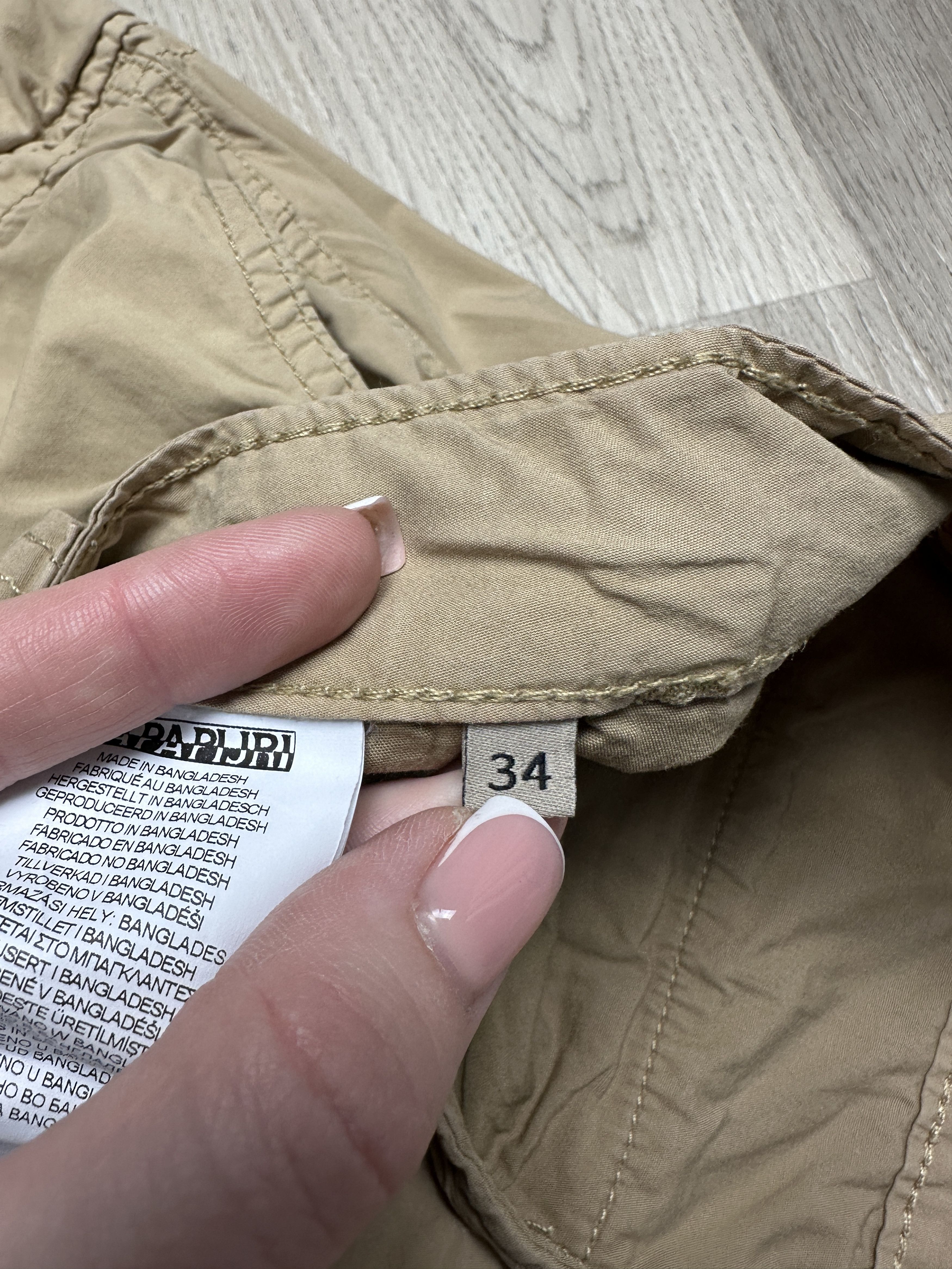 Napapijri × Vintage Napapijri Vintage Mens Cargo Shorts Size US 34 / EU 50 - 6 Thumbnail
