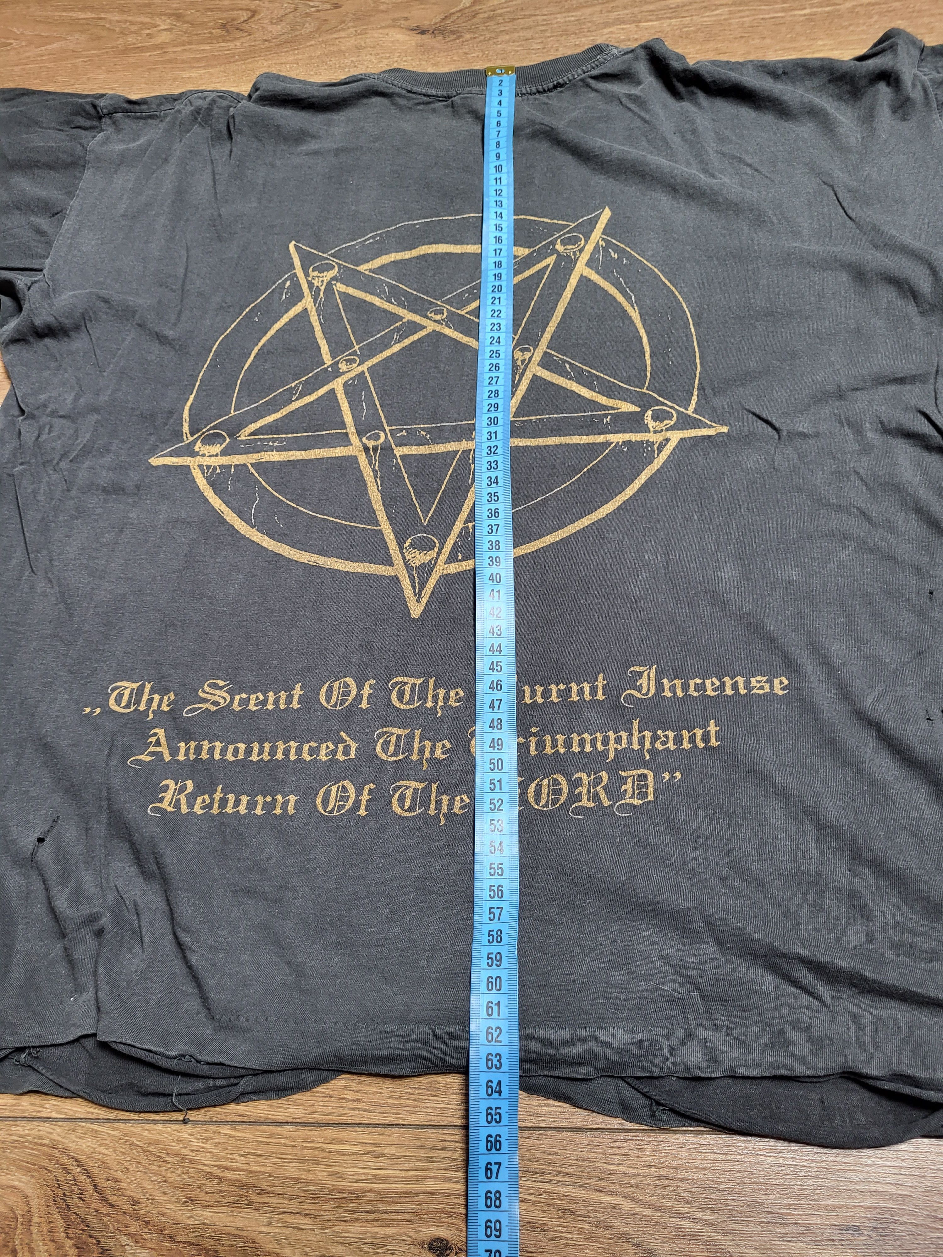 Band Tees Christ Agony "Darkside" 1998 black metal t-shirt Size US L / EU 52-54 / 3 - 8 Thumbnail