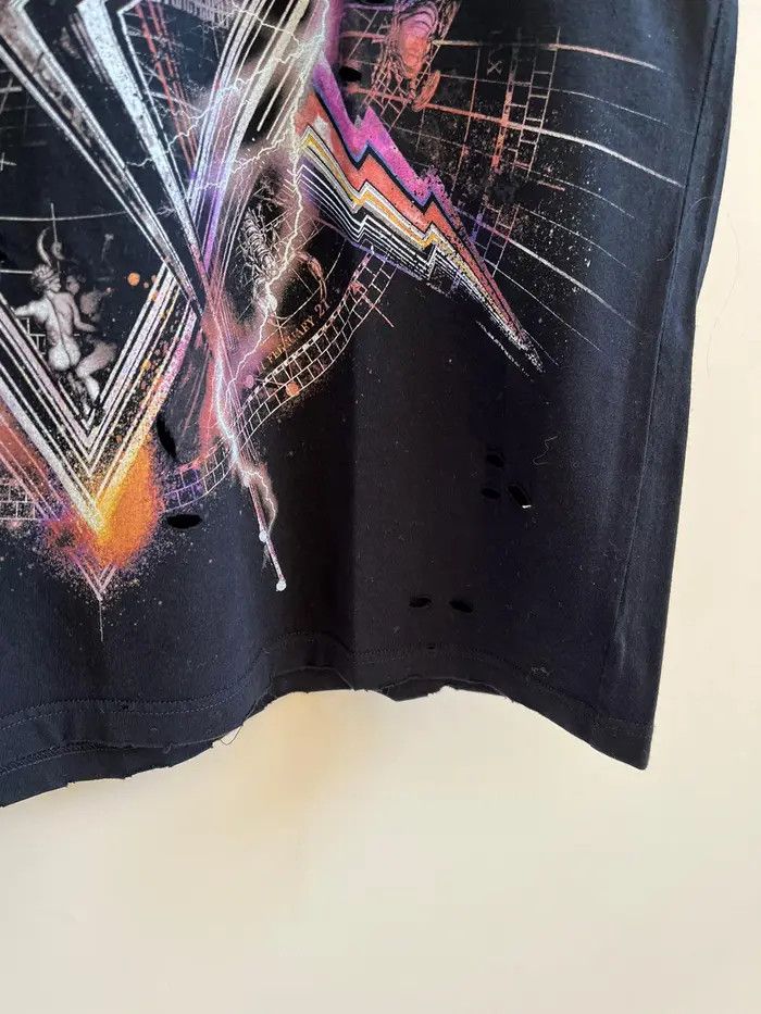 Balmain o1rshd1 Galaxy Logo Tee in Black / Multi Size US M / EU 48-50 / 2 - 10 Thumbnail