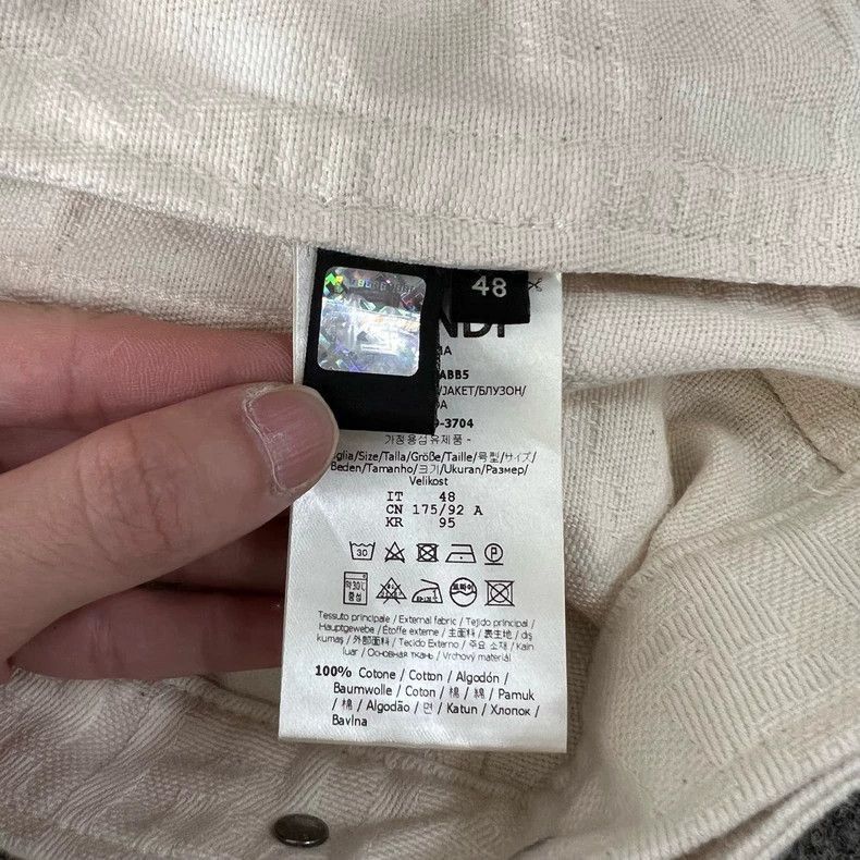 Fendi Fendi Off-White Denim Jacket-2508 Size US M / EU 48-50 / 2 - 6 Thumbnail