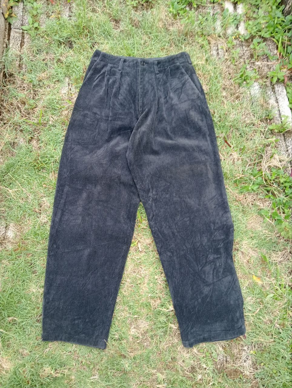 Yohji Yamamoto VINTAGE Y's FOR MEN CORDUROY BAGGY PANTS Size US 30 / EU 46 - 2 Thumbnail