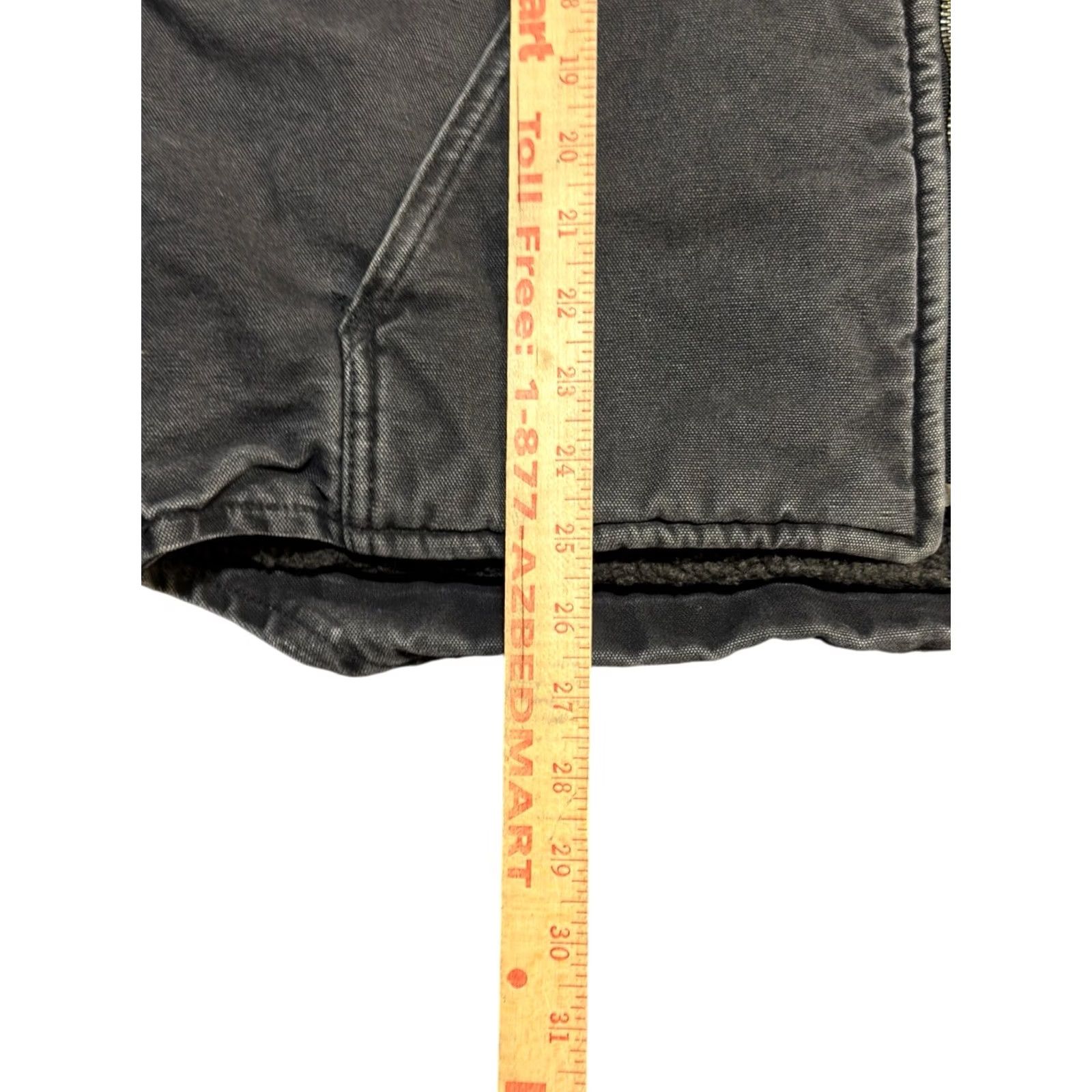 Carhartt VINTAGE Carhartt Vest Shirt Casual Workwear L Tall Black Mid-Length Solid Zip Full Zip Lined Mens Size US L / EU 52-54 / 3 - 3 Thumbnail