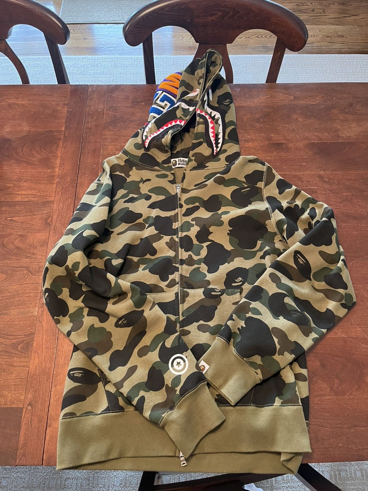Bape Bape Green Camp Full Zip Size US XL / EU 56 / 4 - 1 Thumbnail