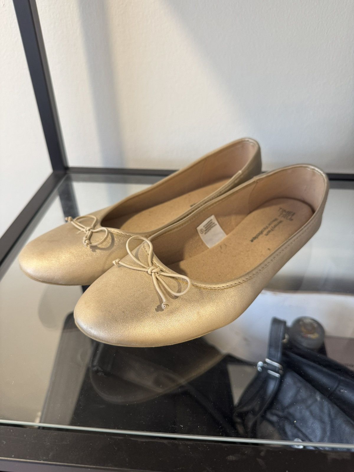 Japanese Brand × Tru-Spec × Vintage Ballet Flats Bow Gold Balenciaga Inspired Women 9 Size US 9 / IT 39 - 1 Thumbnail