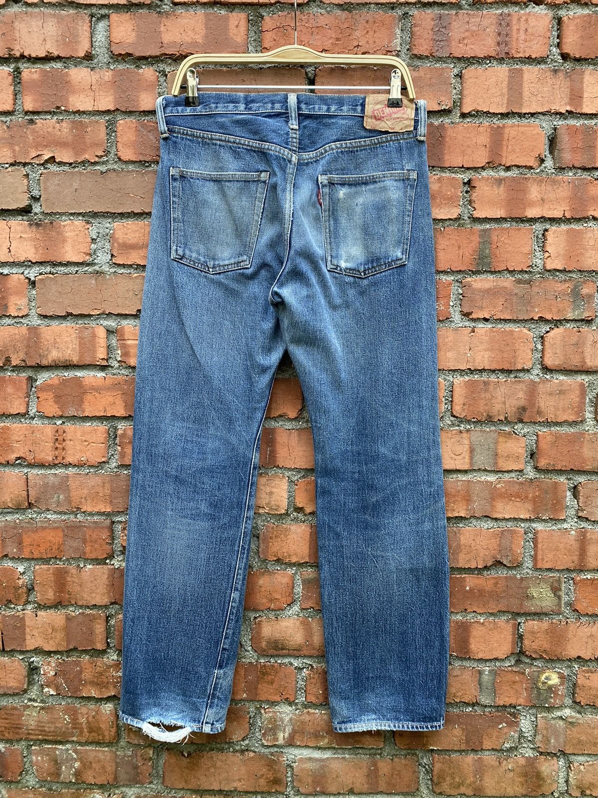 Japanese Brand × Vintage size 32x30 denime redline jeans Size US 32 / EU 48 - 2 Thumbnail