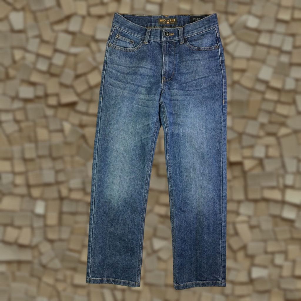 Ring Of Fire Ring of Fire Jeans Denim 26x26 Blue Ring of Fire 14 Boys Regular Cotton Medium Vintage No? Size US 26 / EU 42 - 1 Thumbnail