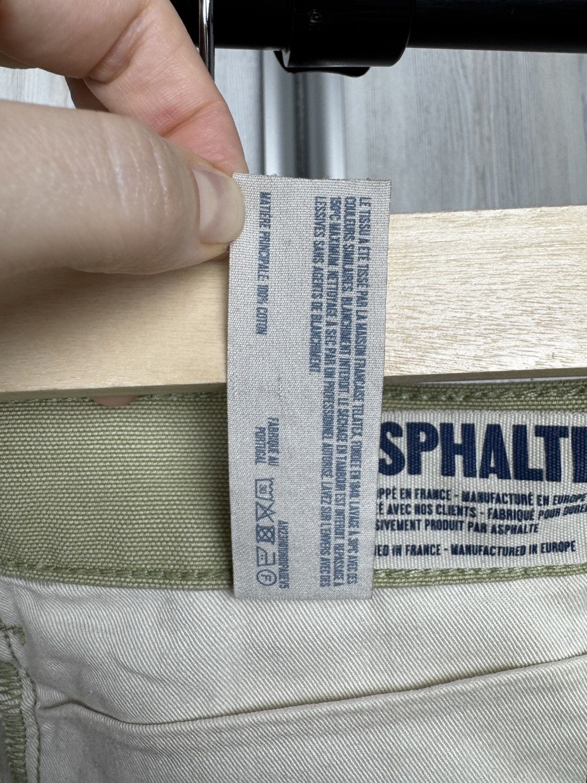 Asphalt Asphalte Beige/Green Denim Twill style Cotton pants Size US 36 / EU 52 - 12 Thumbnail