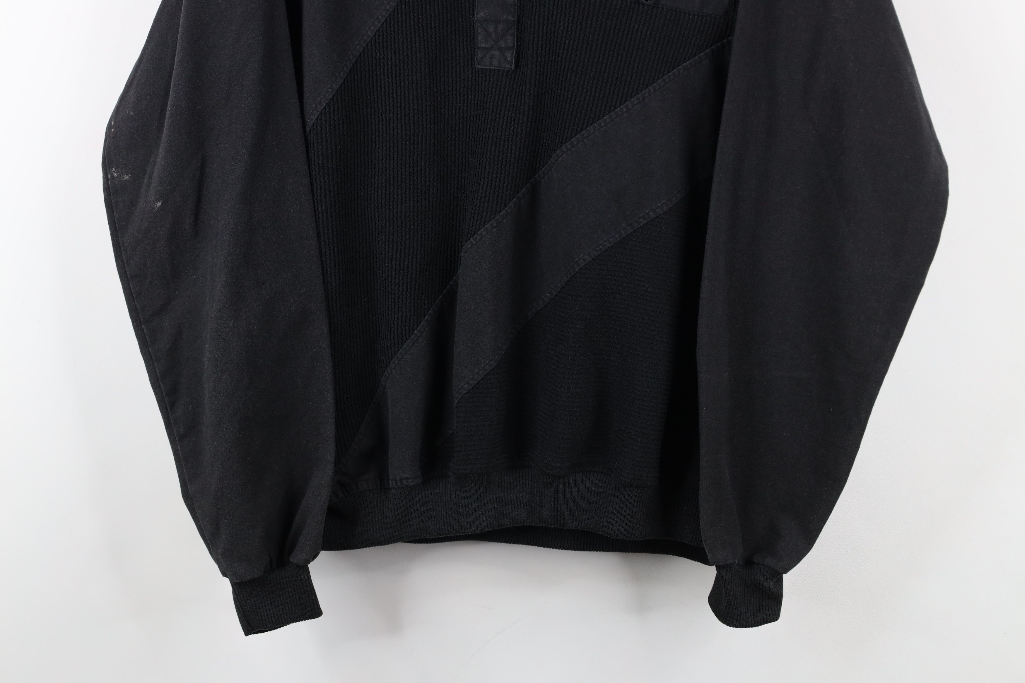 Vintage Vintage 90s Streetwear Ribbed Block Pullover Polo Shirt Size US M / EU 48-50 / 2 - 3 Thumbnail