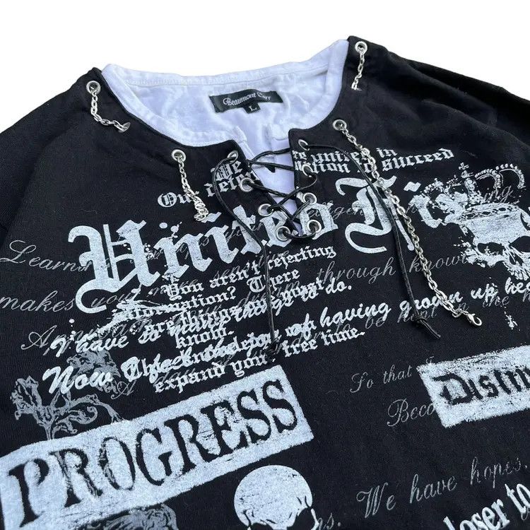 KMRii Y2K Beaumont Carr Poem Punk Ifsixwasnine Long Sleeve Size US L / EU 52-54 / 3 - 3 Thumbnail