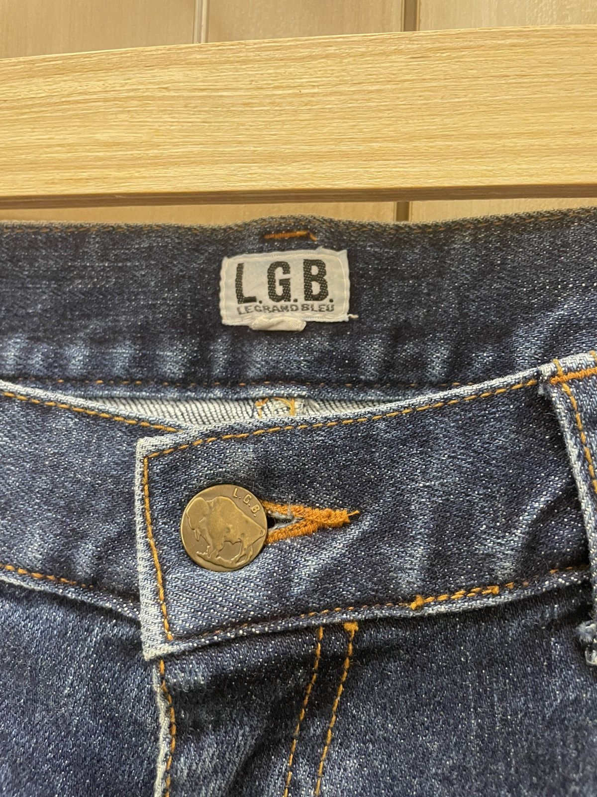 Le Grande Bleu (L.G.B.) LGB Strecthable Bootcut Distressed Jeans Size 30" / US 8 / IT 44 - 9 Thumbnail