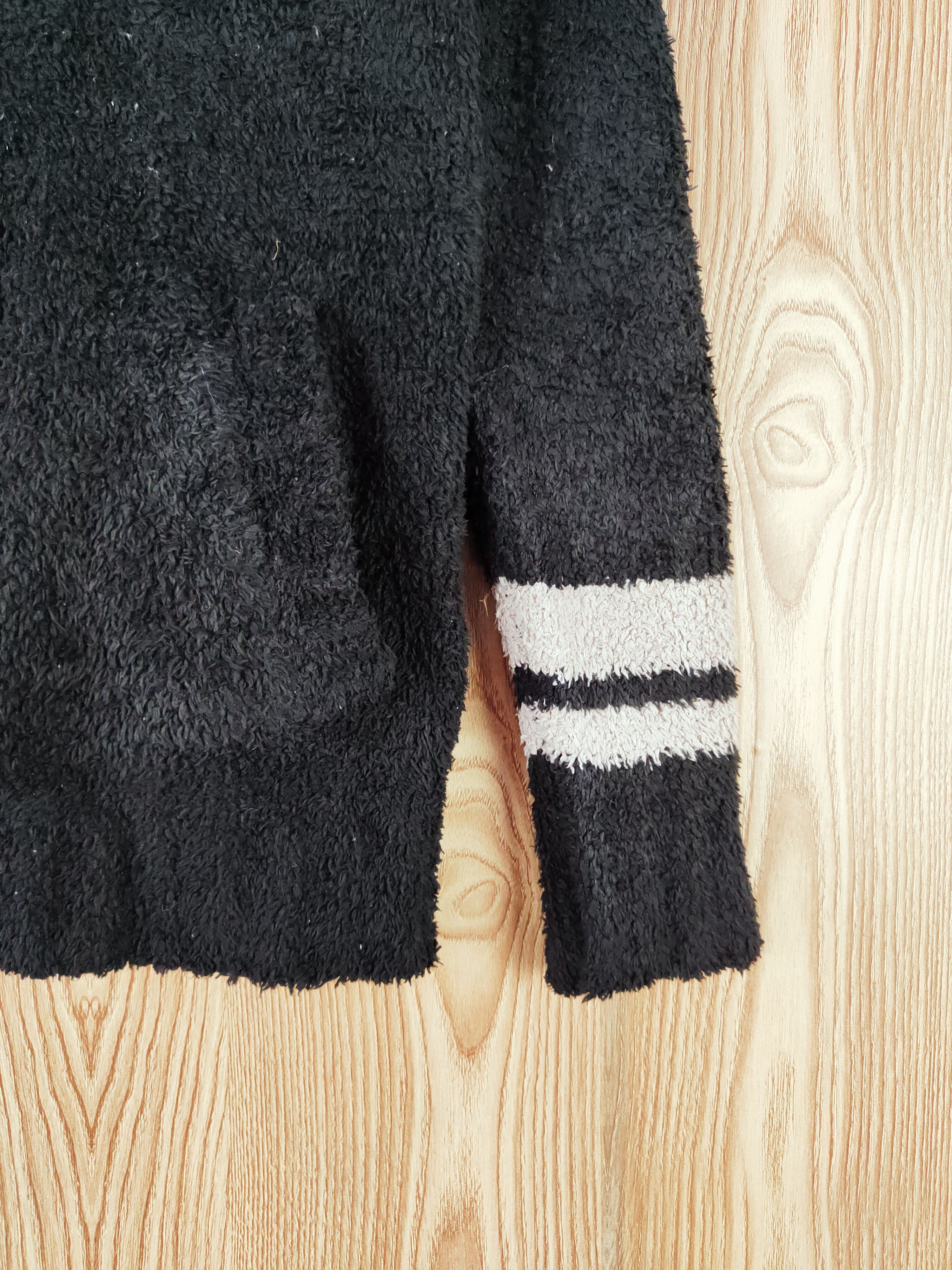 Japanese Brand Bayflow slow rise Black fleece Knitwear Cardigan #W263 Size M / US 6-8 / IT 42-44 - 7 Thumbnail