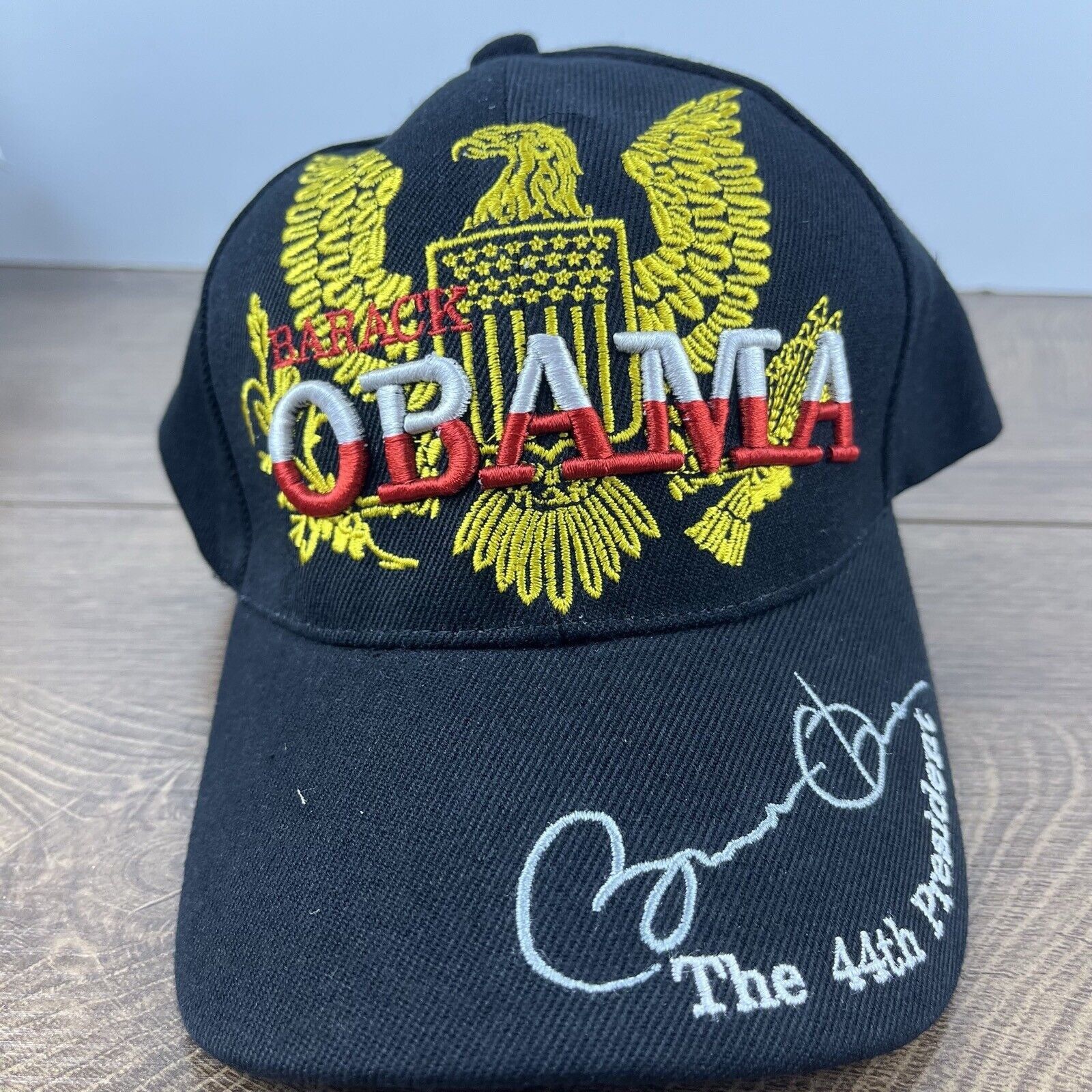 Other Barack Obama Hat 44th President Black Hat Adjustable Hat Bla Size ONE SIZE - 2 Thumbnail