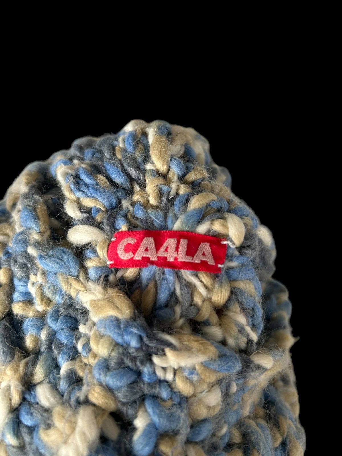 Japanese Brand × Kapital × Vintage CA4LA Crochet Knitted big Beanie Hats 🎌☠️ Size ONE SIZE - 5 Thumbnail