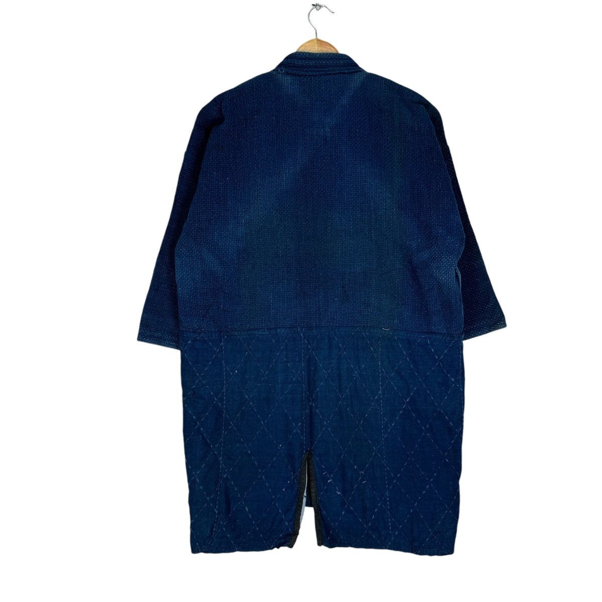 Indigo × Japanese Brand × Kiriko Made 🌟Indigo Noragi Sashiko Kendo Era Boro Size US M / EU 48-50 / 2 - 7 Thumbnail