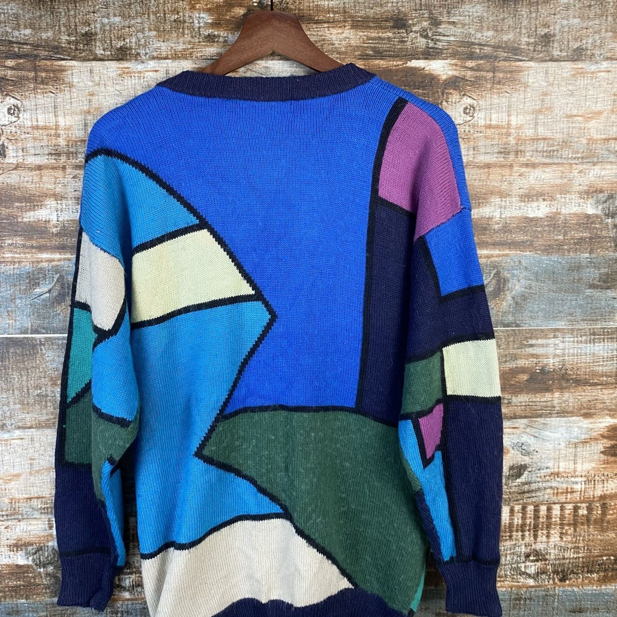 Vintage DL Anhan Blue Cardigan Knitwear #C1144 Size M / US 6-8 / IT 42-44 - 13 Thumbnail