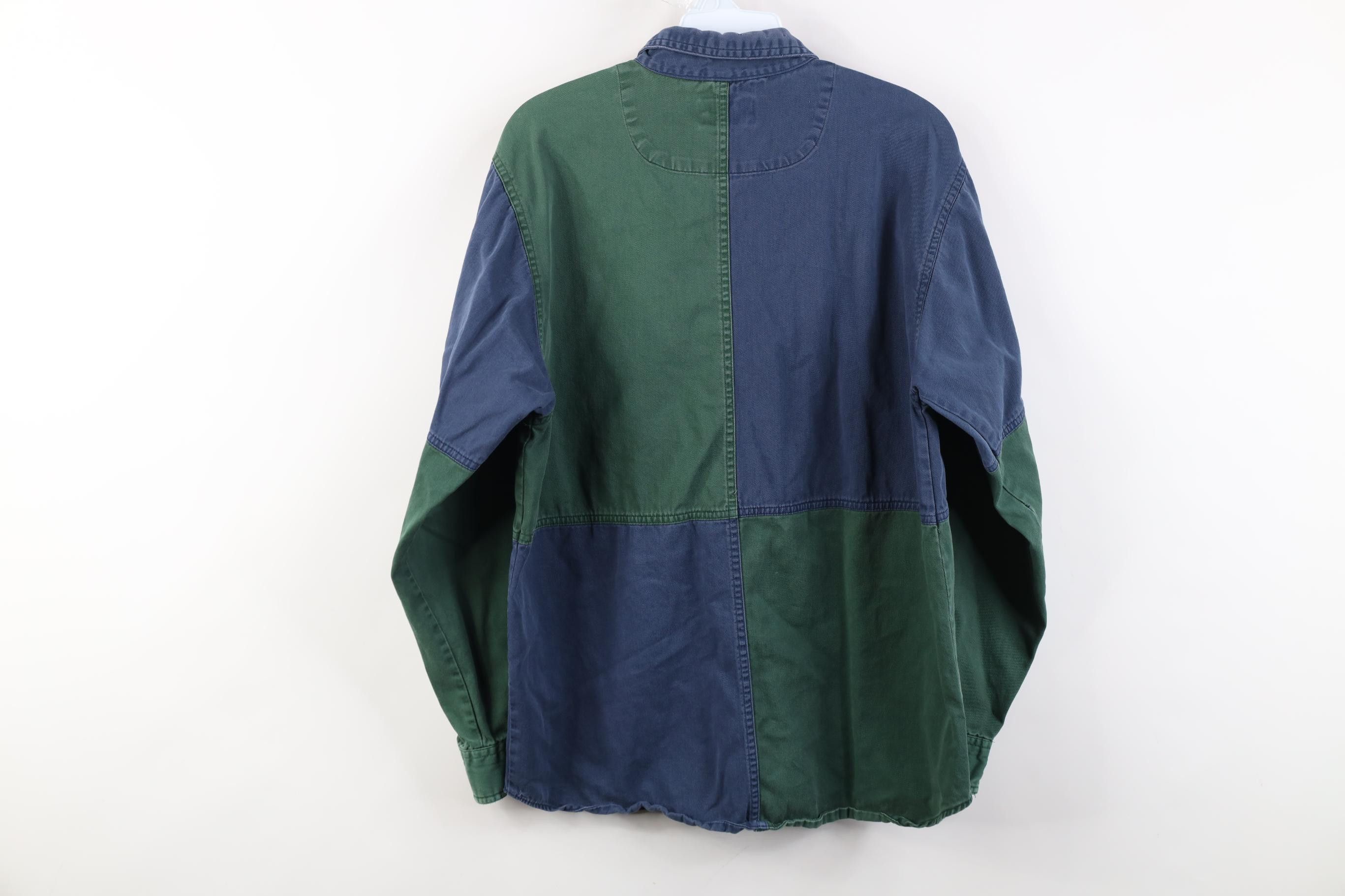 Vintage Vintage 90s Streetwear Block Collared Button Down Shirt Size US S / EU 44-46 / 1 - 11 Thumbnail