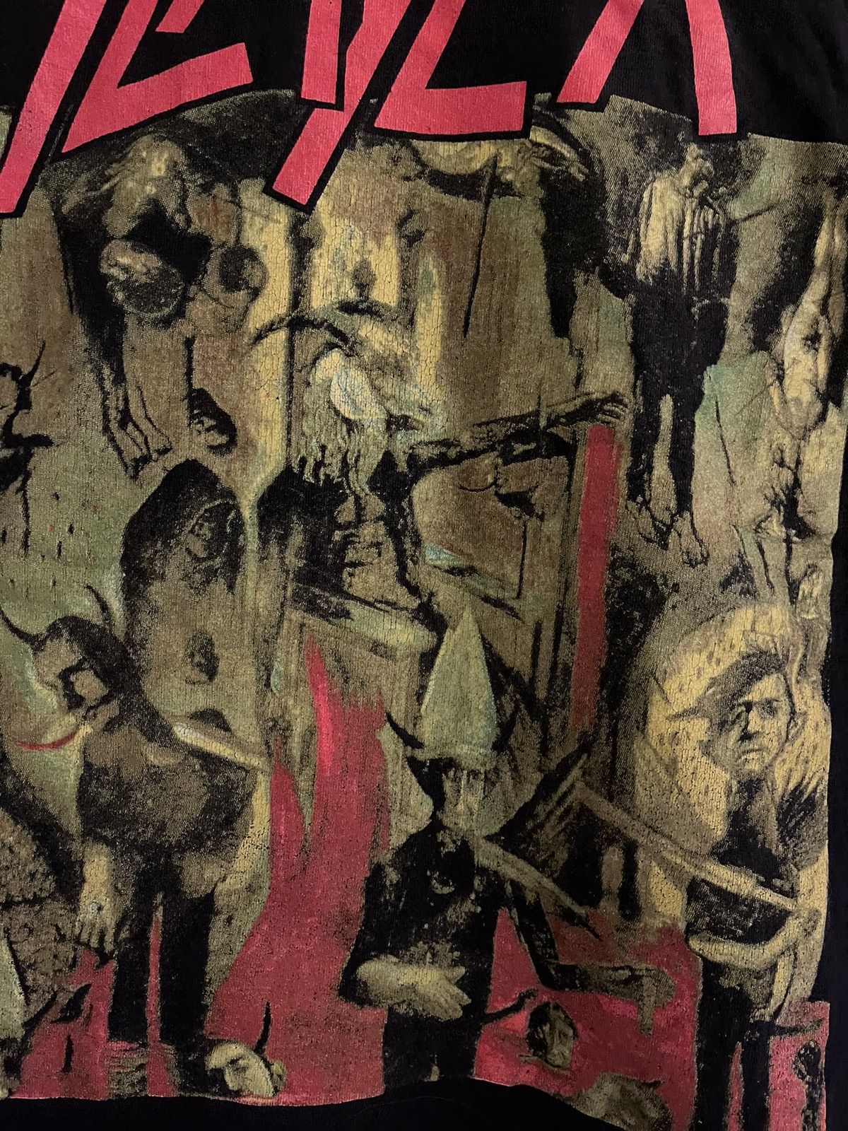 Band Tees × Slayer × Vintage Vintage Slayer Reign in Blood black tee Size US L / EU 52-54 / 3 - 5 Thumbnail