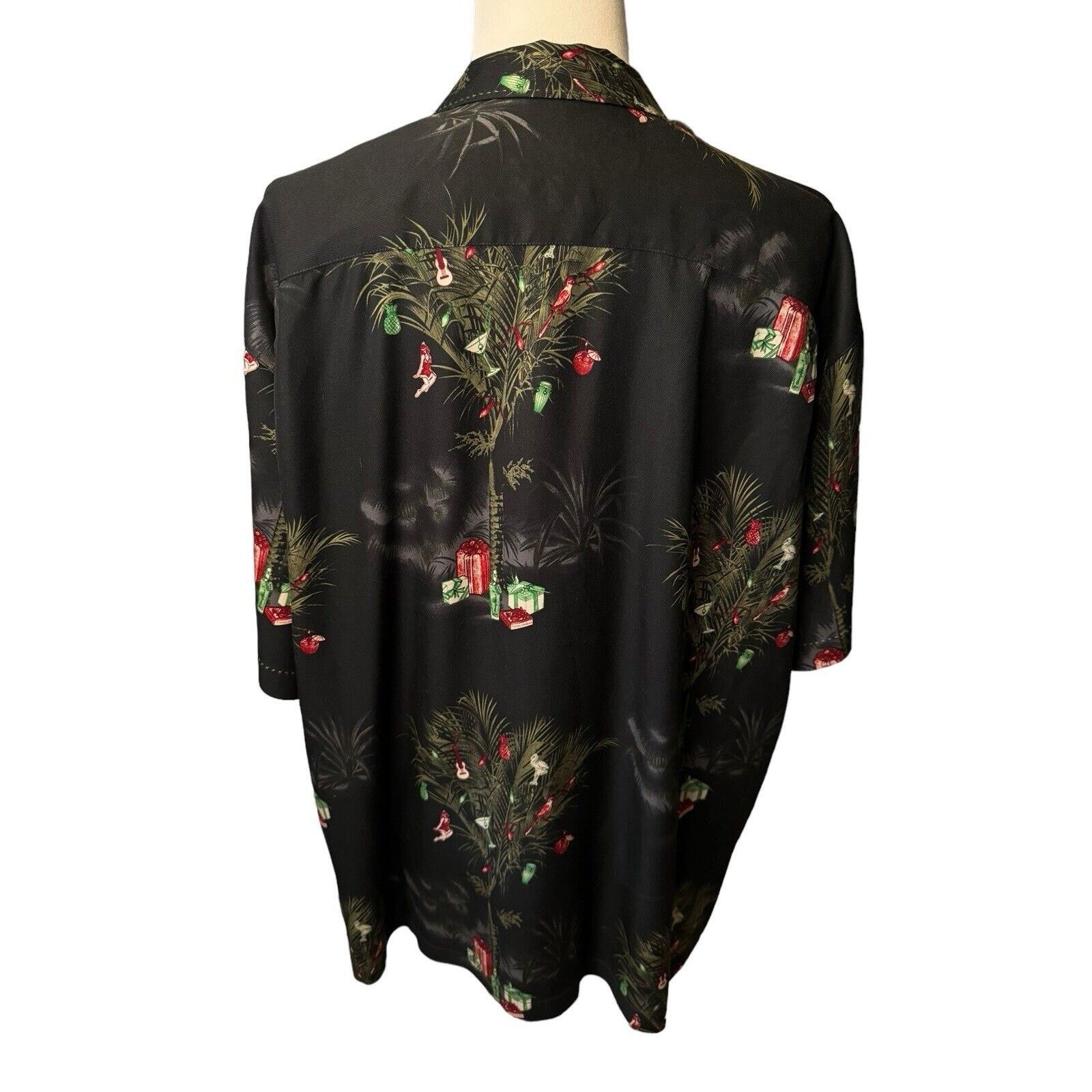 Tommy Bahama Tommy Bahama Silk Wool Christmas Holiday Camp Shirt Size US XXL / EU 58 / 5 - 6 Thumbnail