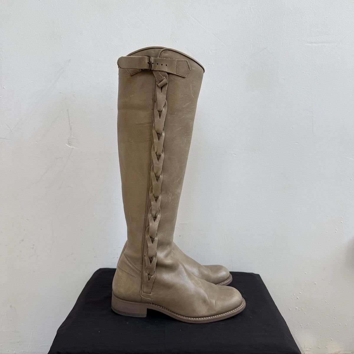 MDK × Vintage MDK Munderingskompagniet Leather Knee High Boots Size US 5.5 / IT 35.5 - 1 Thumbnail