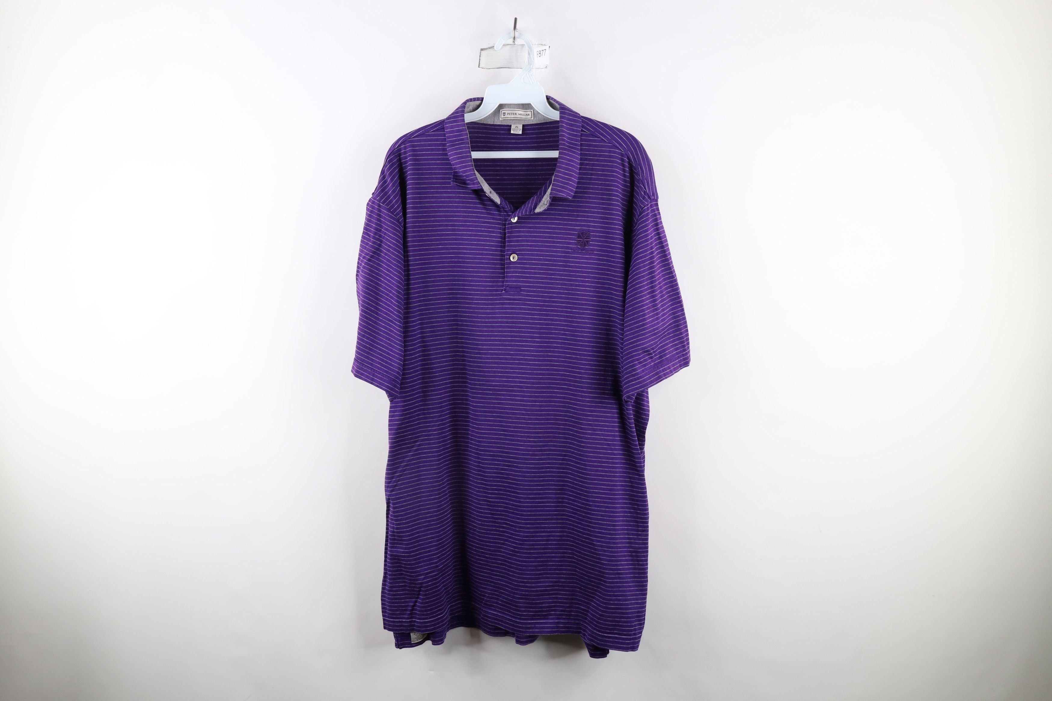 Peter Millar × Vintage Vintage Peter Millar Cotton Short Sleeve Golf Polo Shirt Size US XL / EU 56 / 4 - 1 Thumbnail