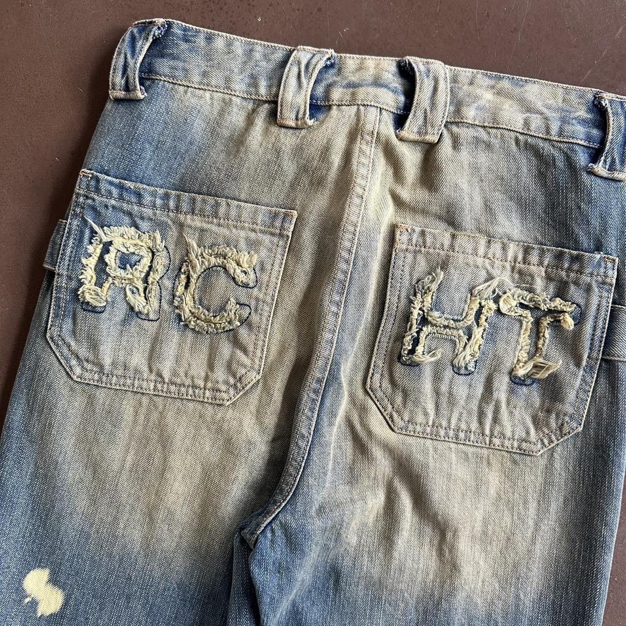 If Six Was Nine RCHT UK Distressed Bootcut 16oz Japanese Denim Jeans Size 28" / US 6 / IT 42 - 7 Thumbnail