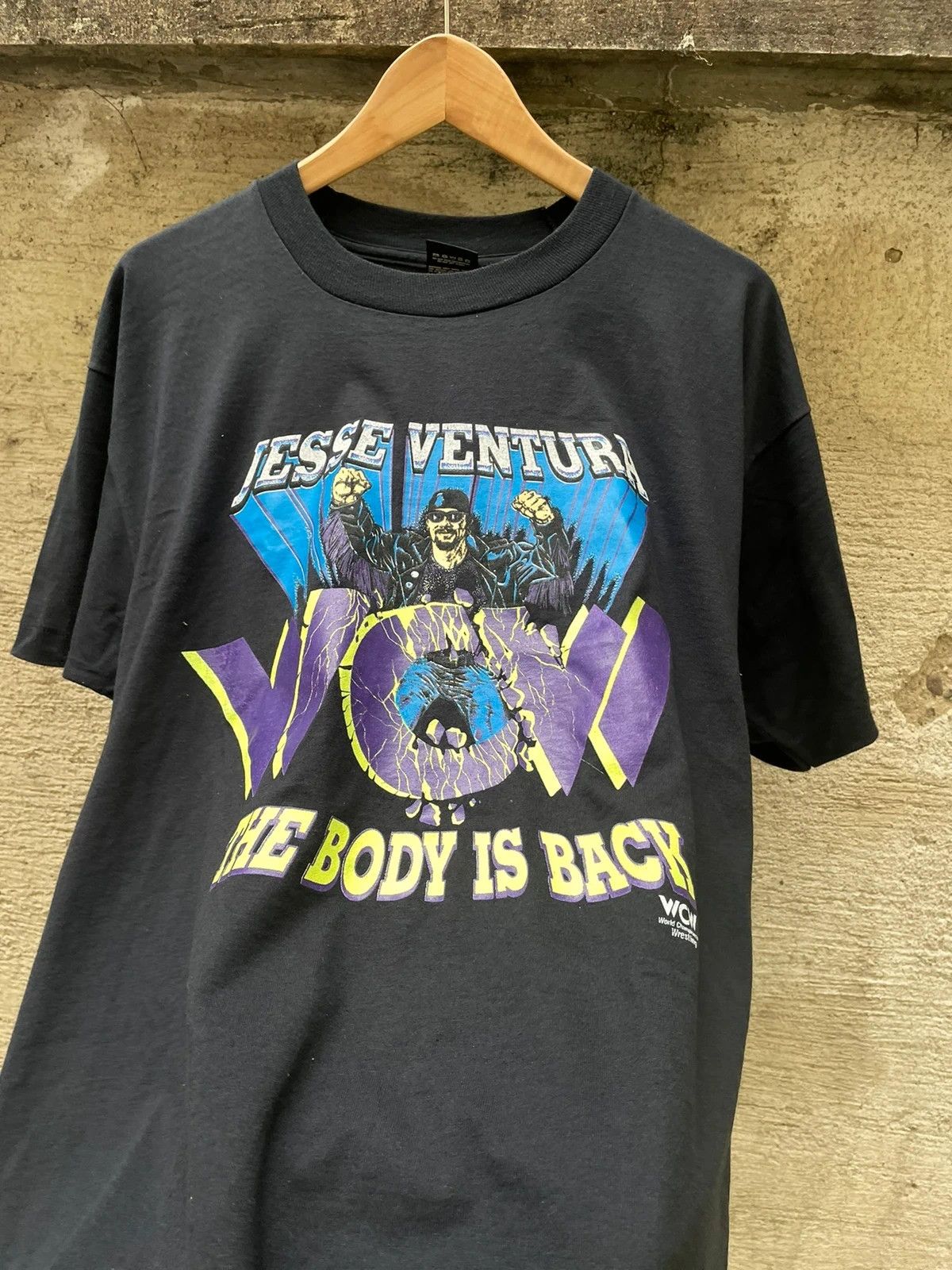 Band Tees Vintage 90s wrestling jesse ventura T-shirt Size US XL / EU 56 / 4 - 2 Thumbnail