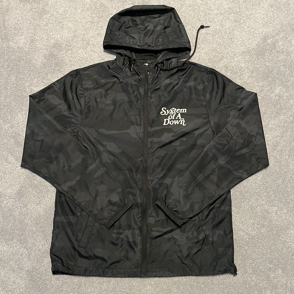 Band Tees Vintage System of a Down Retro Logo Windbreaker Jacket Camo Size US M / EU 48-50 / 2 - 1 Thumbnail