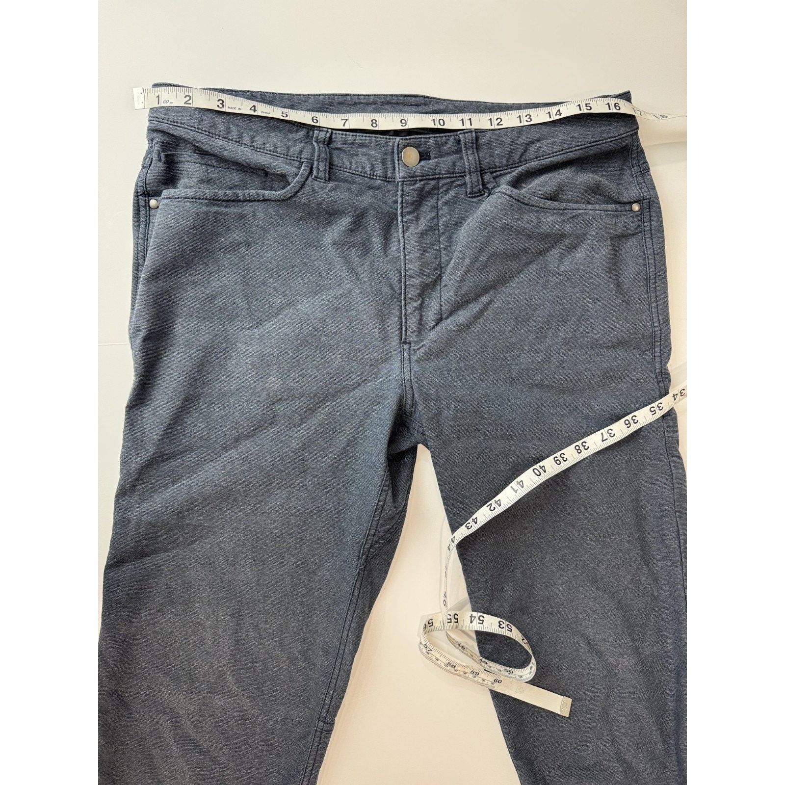 Lululemon Lululemon ABC Pant Slim Tech Men's Heather Navy Blue 32 Size US 32 / EU 48 - 3 Thumbnail