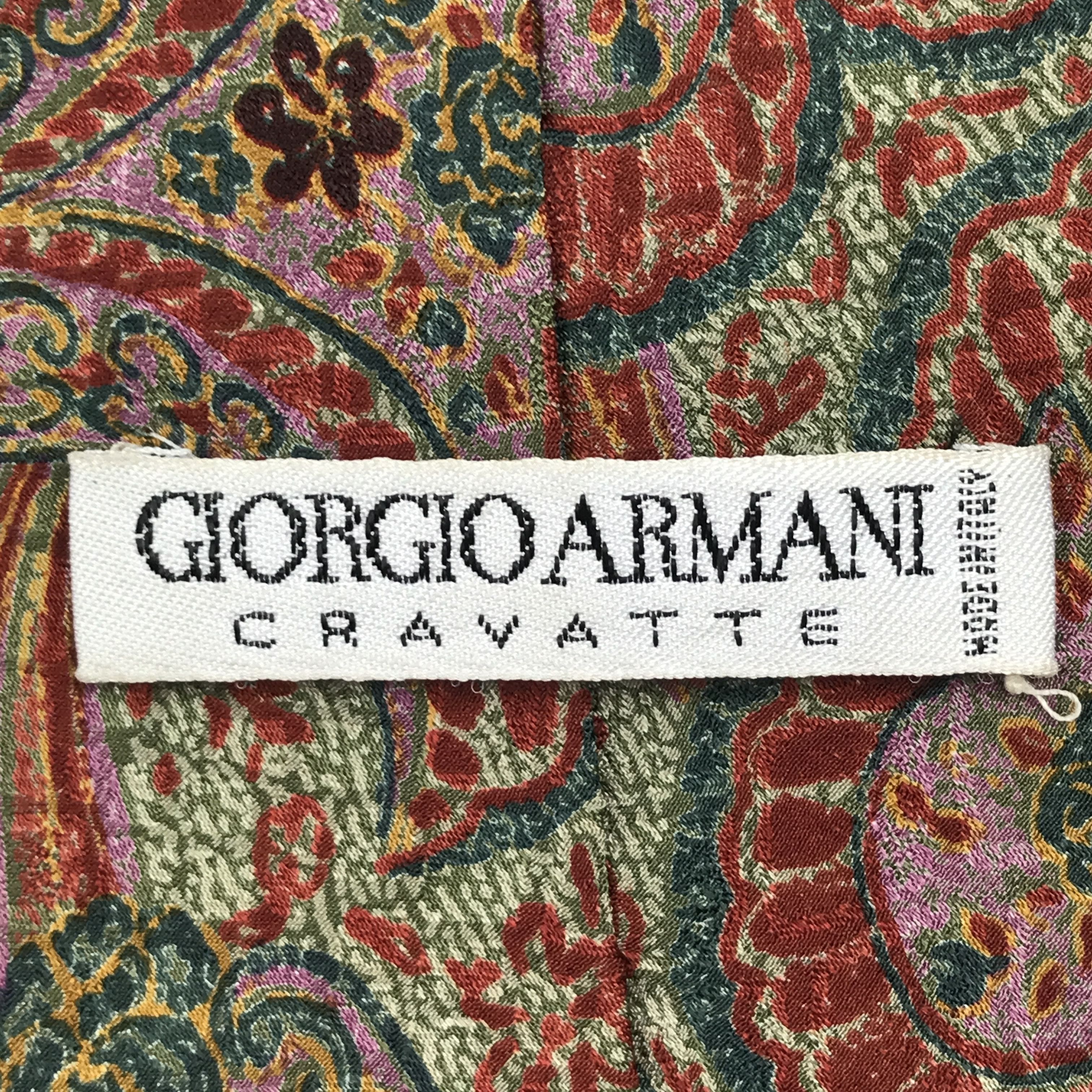 Giorgio Armani × Vintage Vintage Giorgio Armani Silk Necktie Size ONE SIZE - 6 Thumbnail