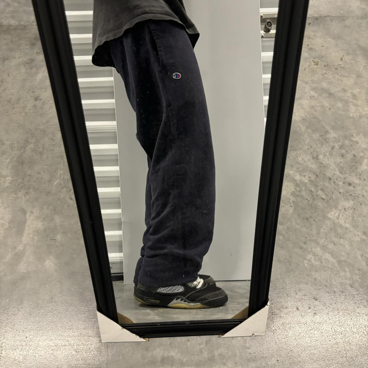 Japanese Brand × Vintage Crazy Vintage Y2K/2000s Navy Blue Skater Essential Sweatpants! Size US 32 / EU 48 - 2 Thumbnail