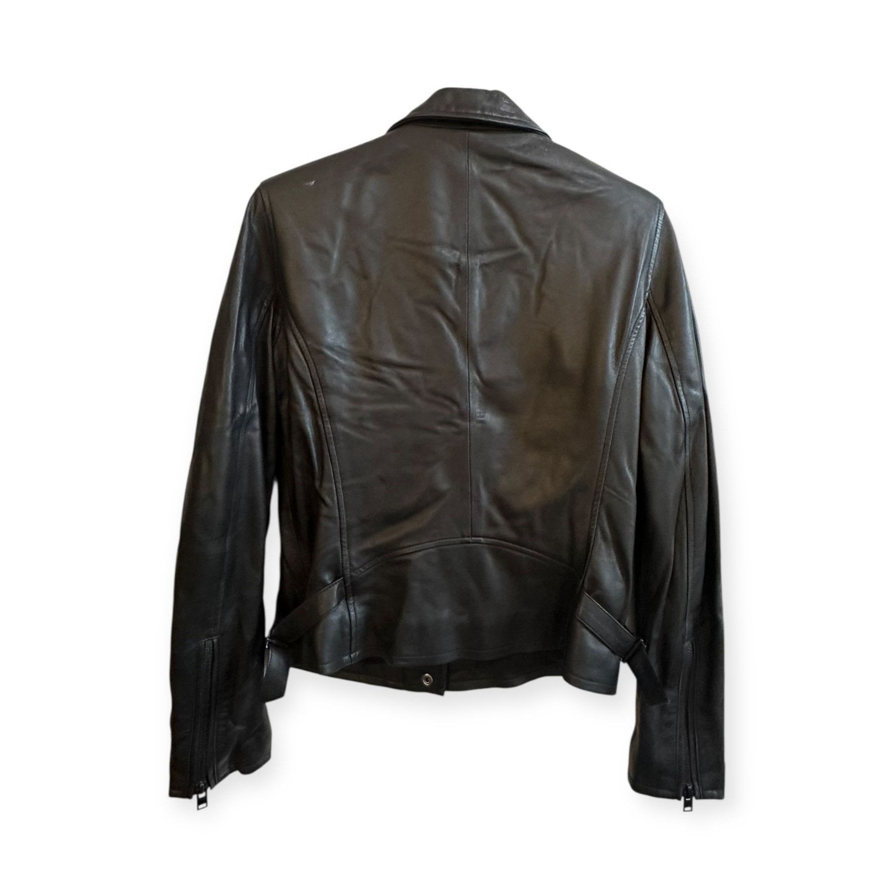 Iro IRO Paris Newhan Lambskin Leather Jacket Black Size 42 FR, R Size M / US 6-8 / IT 42-44 - 2 Thumbnail