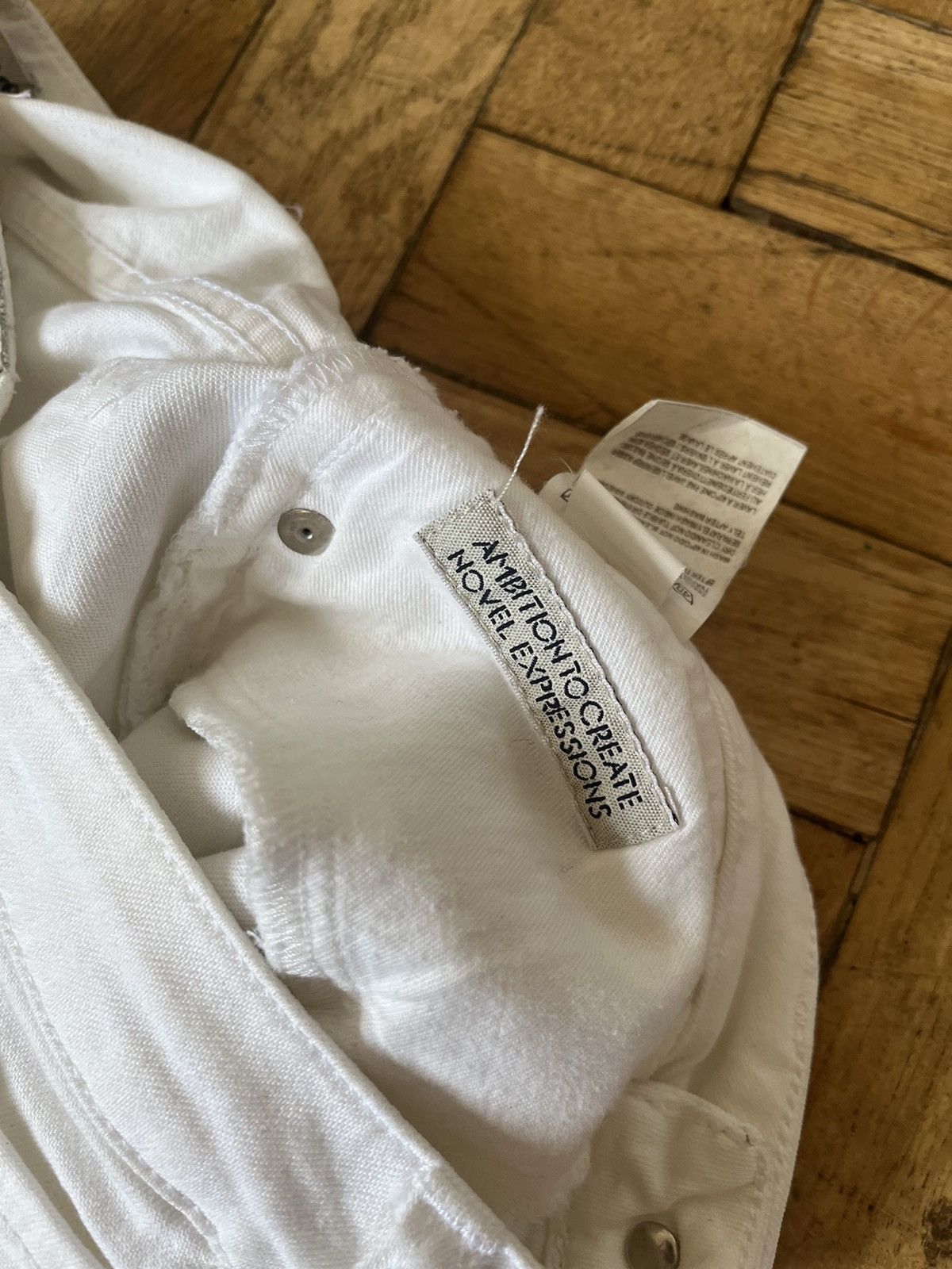 Acne Studios × Vintage Vintage Acne Studios White Denim Jeans Size 27/32 Y2K USA Size 32" / US 10 / IT 46 - 8 Thumbnail