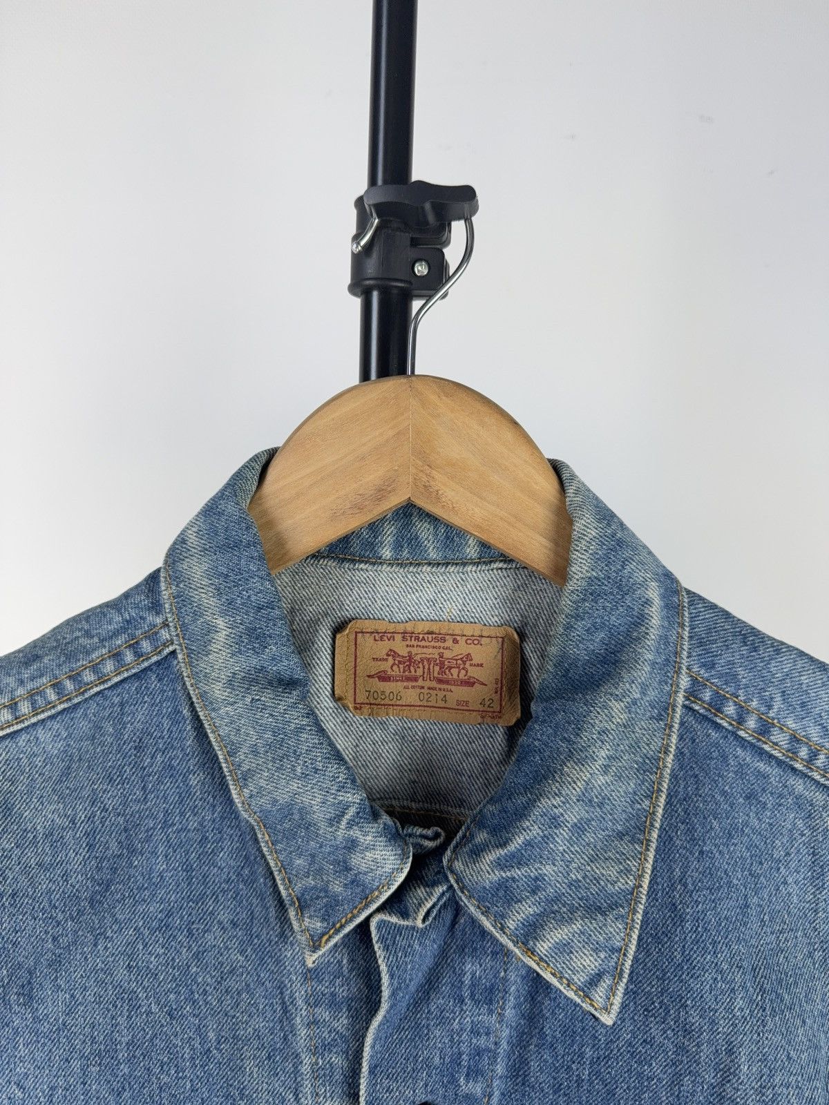 Levi's × Levi's Vintage Clothing × Vintage Vintage 90s Levi’s Punk Rock Logo Denim Vest Size US S / EU 44-46 / 1 - 5 Thumbnail