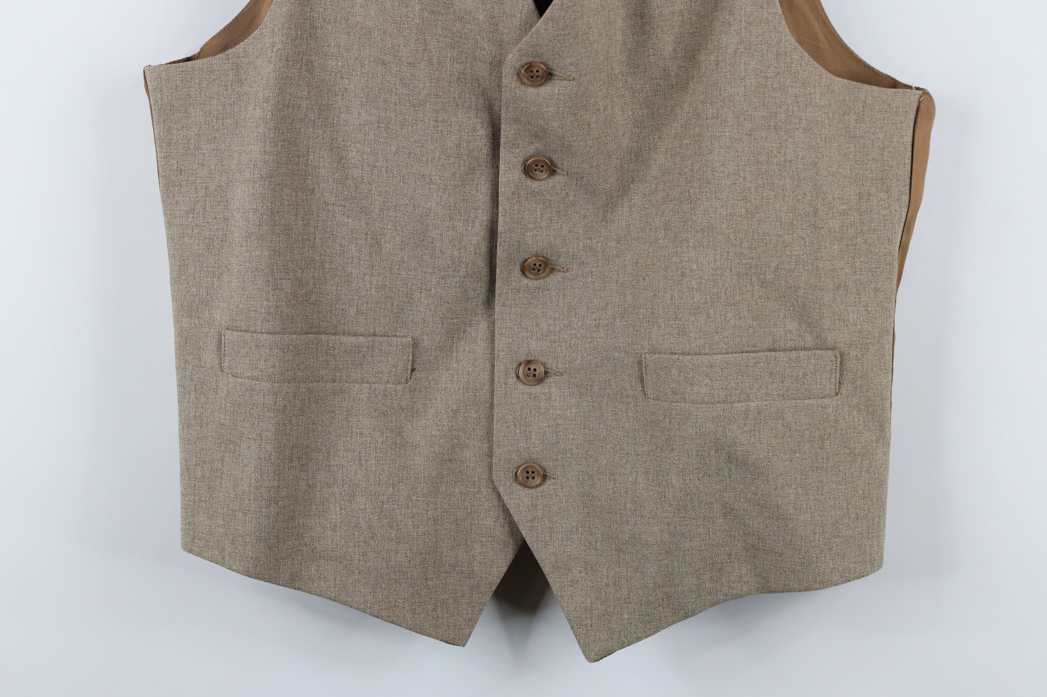 Levi's × Vintage Vintage 70s Levis Button Suit Vest Jacket Brown USA Size US M / EU 48-50 / 2 - 3 Thumbnail