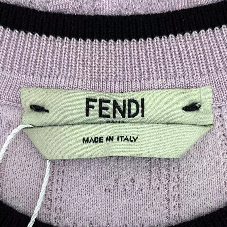 Fendi FENDI Light purple logo letter jacquard full-print cotton Size XXS / US 00 / IT 34 - 5 Thumbnail