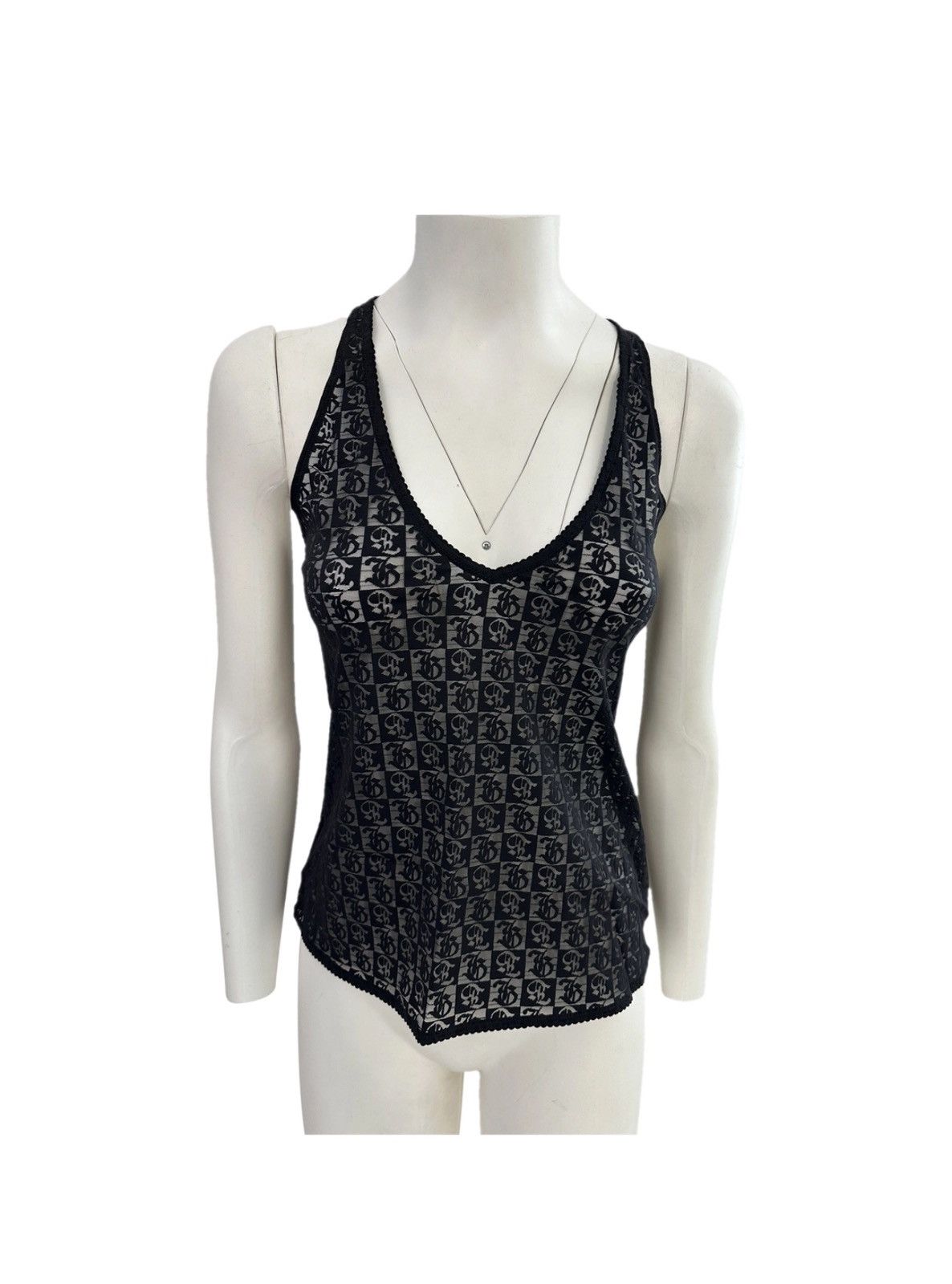 John Galliano John Galliano logo monogram tank Size L / US 10 / IT 46 - 1 Thumbnail