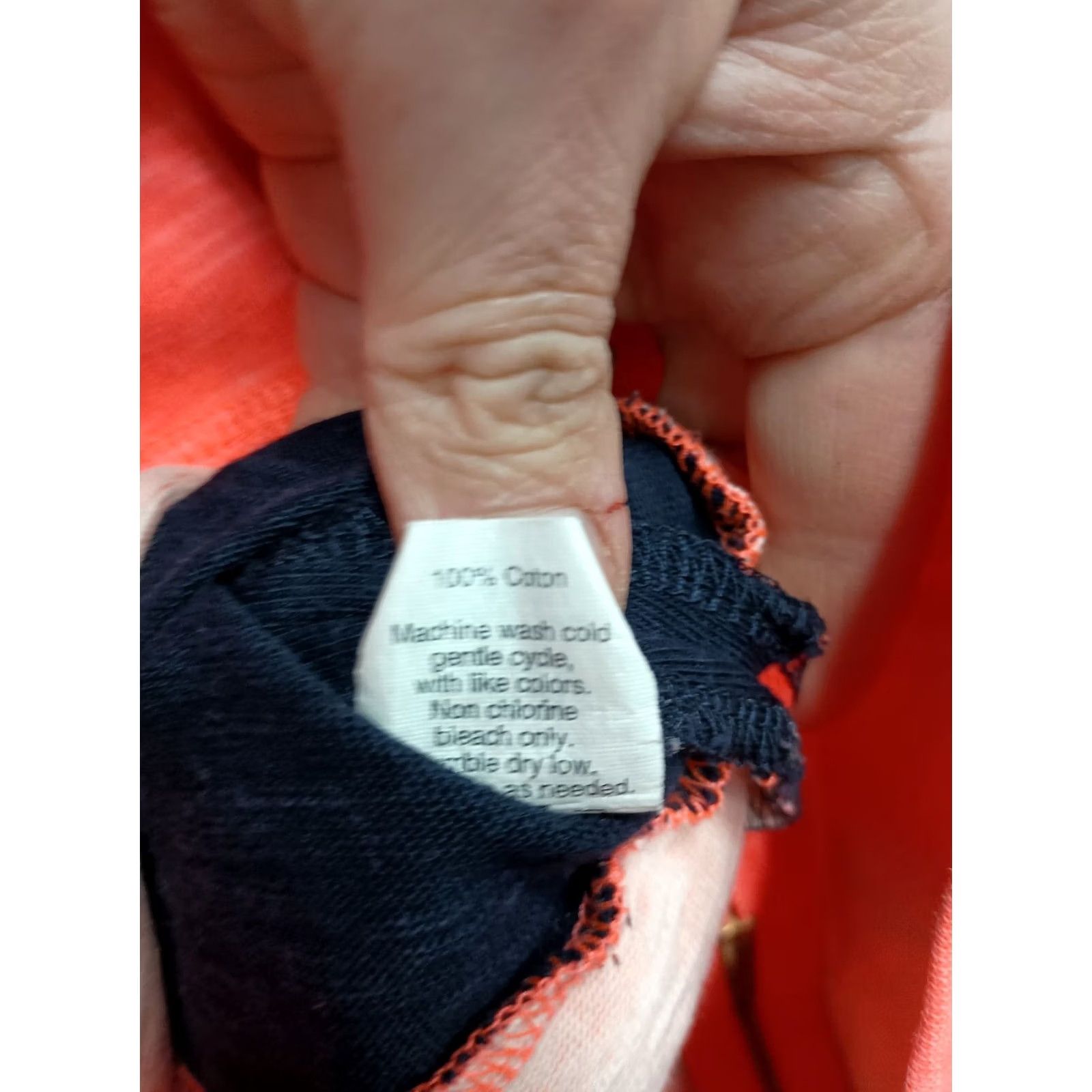 J.Crew J. Crew Dress Shift XS Navy Orange Colorblock Long Sleeve Zip Hem Preppy Womens Size XS / US 0-2 / IT 36-38 - 5 Thumbnail
