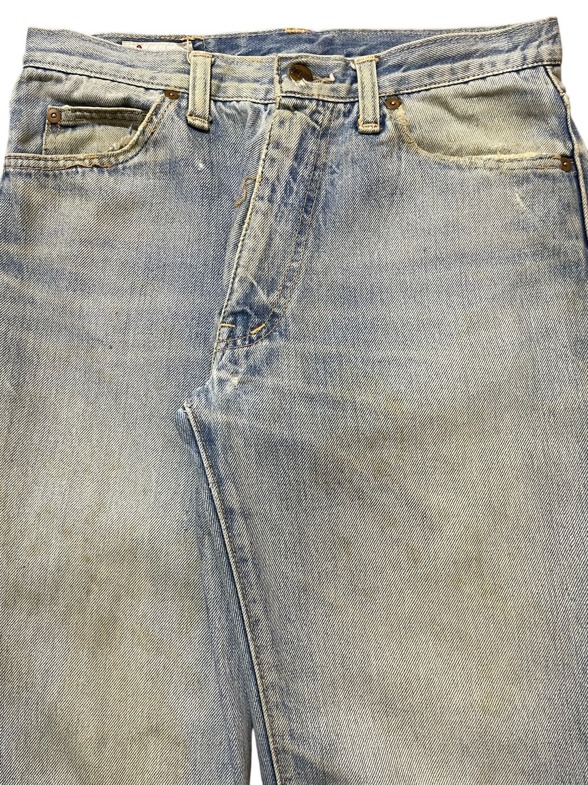 KMRii Vintage Japanese Brand Mud Wash Style Wide Leg Jeans Size US 28 / EU 44 - 4 Thumbnail