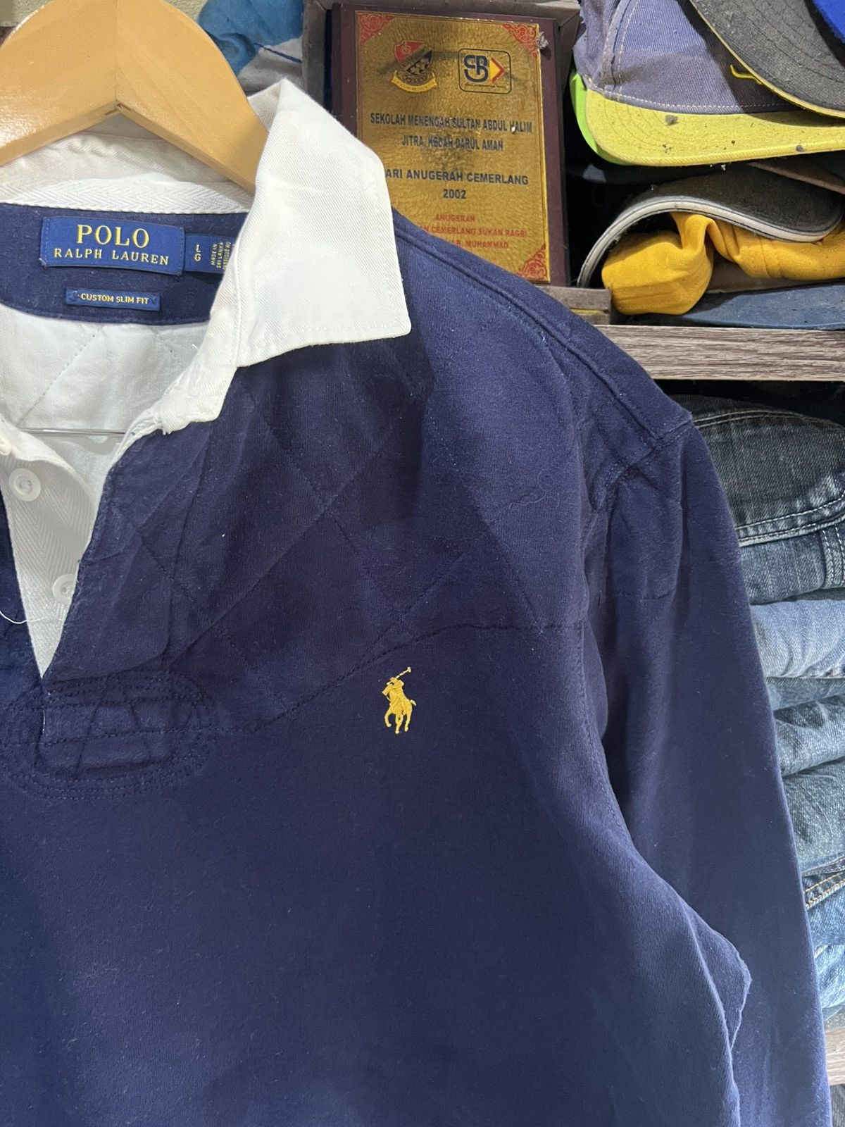 Polo Ralph Lauren 🔥Polo Ralph Lauren Long Sleeve Rugby Shirt Size US L / EU 52-54 / 3 - 5 Thumbnail