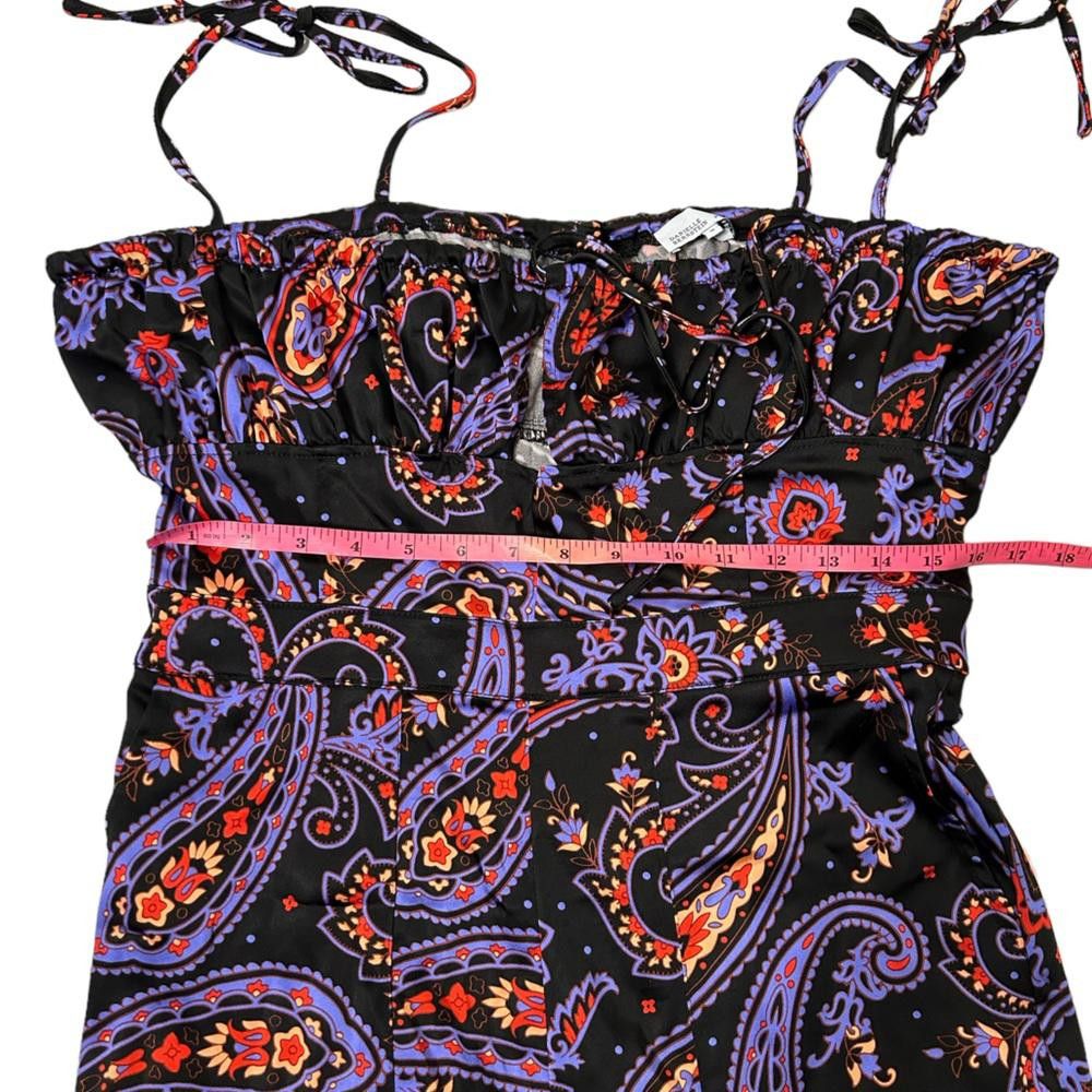 REVOLVE DANIELLE BERNSTEIN l Paisley-Print Ruched Jumpsuit 14 Size 36" / US 14 / IT 50 - 5 Thumbnail