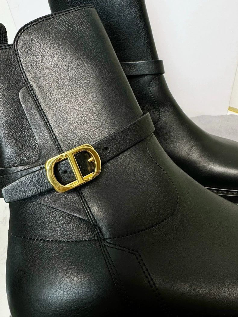 Dior Dior Black Classic Ankle Boots Women's Size 35-2505 Size US 4.5 / IT 34.5 - 2 Thumbnail